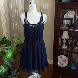 NWOT dark blue sleeveless dress